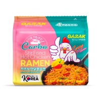 GARAK Carbo Hot Chicken Flavor Stir-fry Ramen - 138g × 4p × 8 pack format