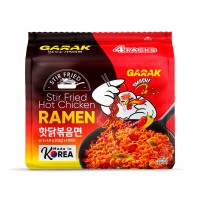 GARAK Stir Fried Hot Chicken Flavor Ramen - 125g × 4p × 8 pack format